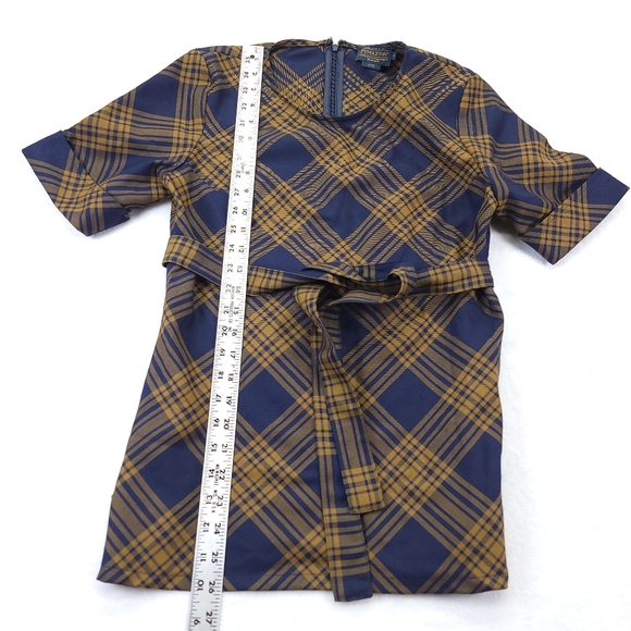 Pendleton Woolen Mills Women's Navy and Gold Blouse Size Small USA - Picture 2 of 6